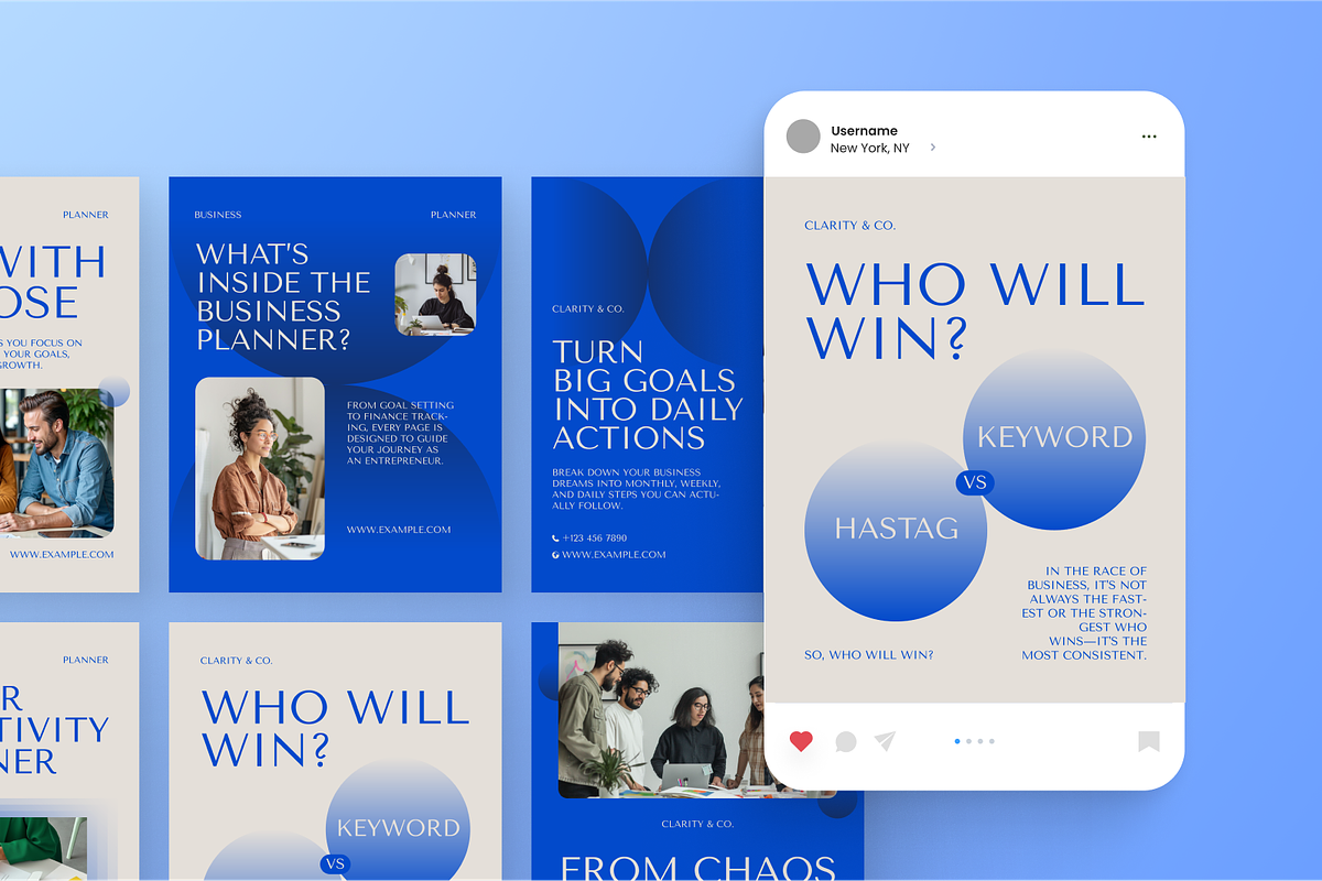 Business Planner Instagram Post, a Social Media Template by Annora Studio (Photo 4 of 6)