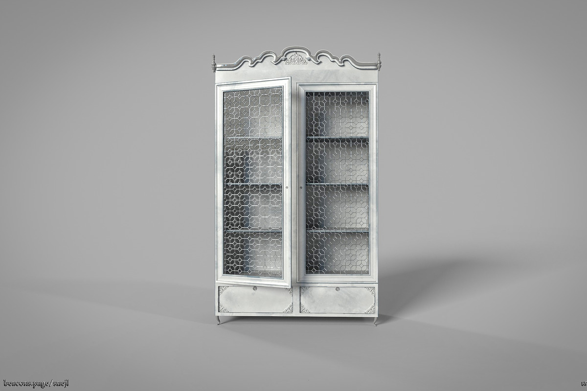 Vintage cupboard, a Furniture 3D Model by Snji | 3D Models (Photo 7 of 13)