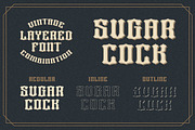Bros Signage a Vintage Layered Font, a Blackletter Font by Blankids Studio (Thumbnail 6 of 8)