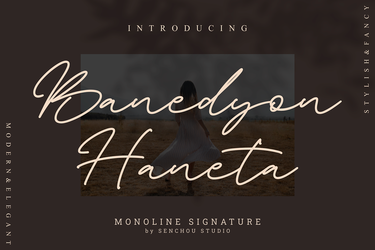 Banedyon Haneta, a Script Font by Creative Keelik (Photo 1 of 8)