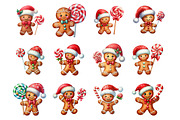 Gingerbread Man Christmas Cookie, an Illustration by Design Market (Thumbnail 3 of 3)