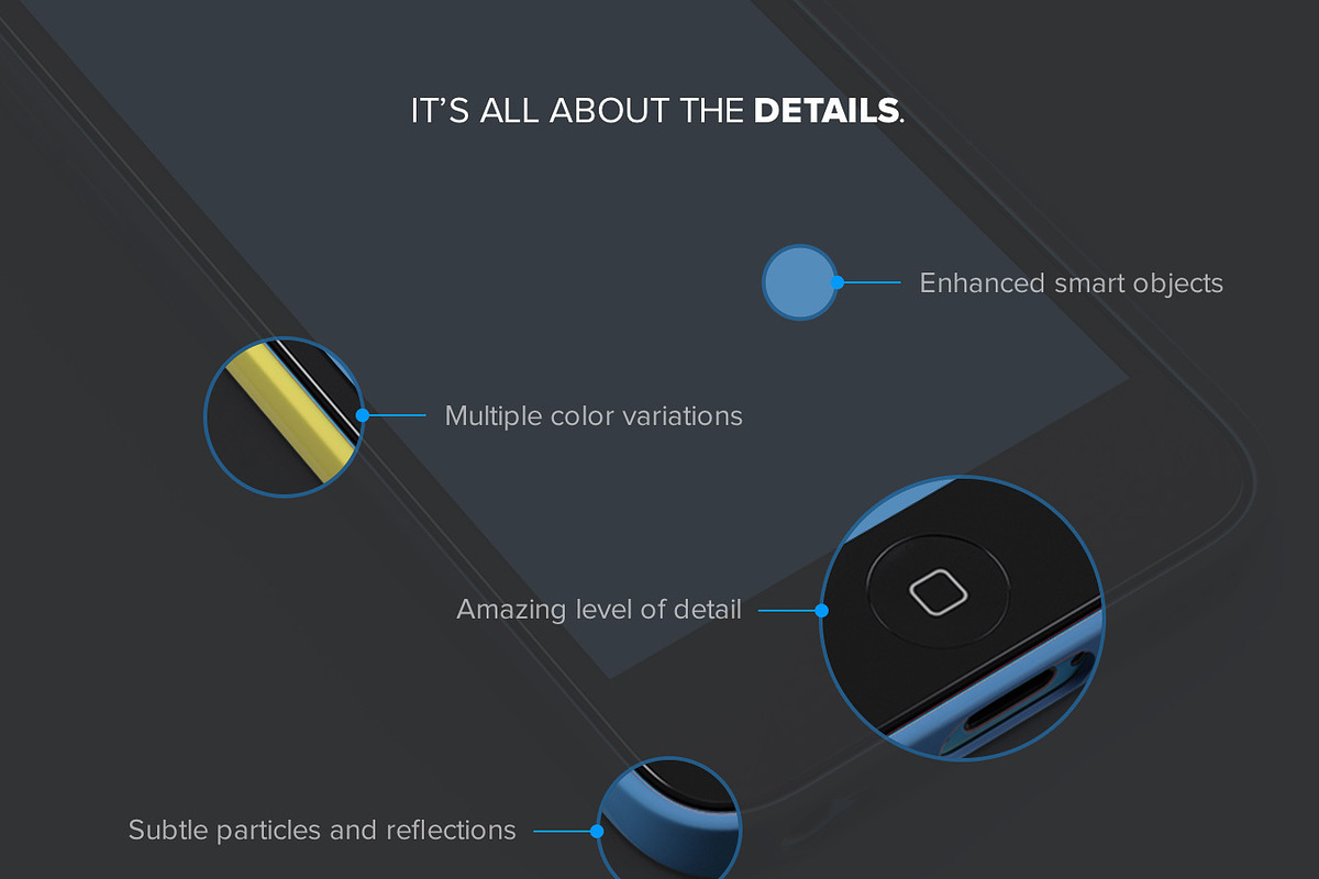 iPhone 5c Template, a Templates & Theme by UI8 (Photo 4 of 4)