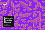 Isometric Rounded Shapes, a Background Graphic by dvtchk (Thumbnail 9 of 15)