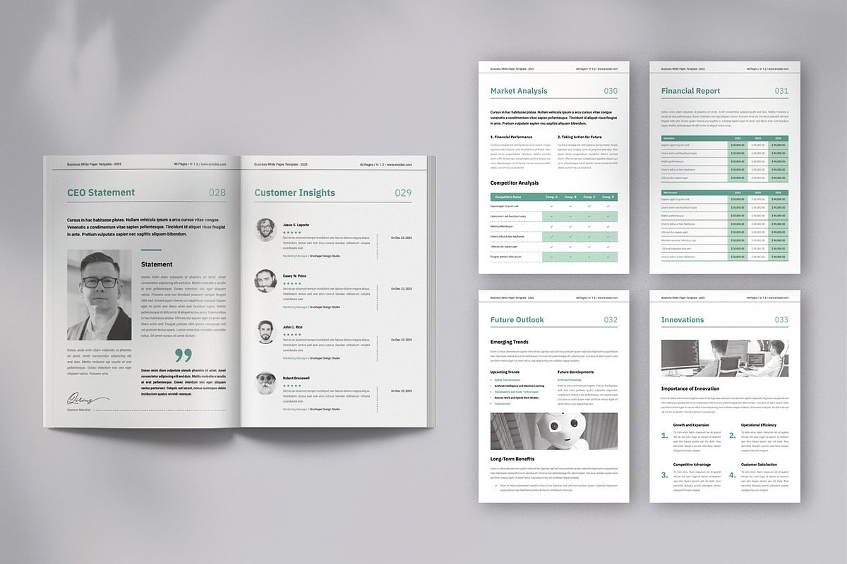 Whitepaper | Canva, Word, InDesign, a Brochure Template by Orcshape Studio (Photo 11 of 17)