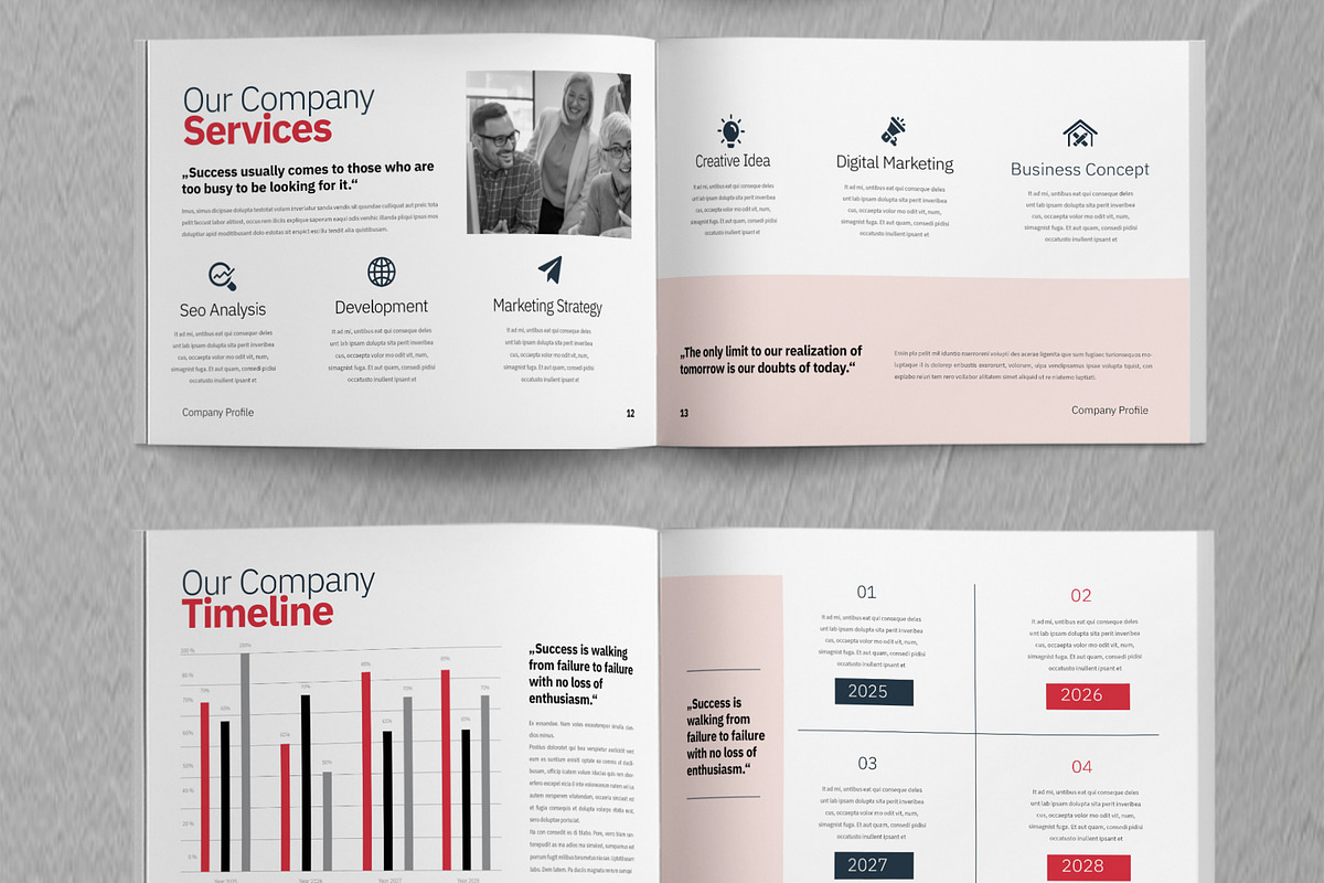 Company Profile Layout, a Brochure Template by ContestDesign (Photo 5 of 5)
