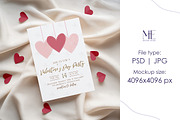 5x7 Card Mockup Wedding or Valentin, a Mockup by Mie Mockup Studio (Thumbnail 5 of 7)