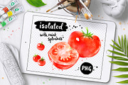 Vegetables Watercolor Set, an Object Graphic by Sonya Illustrations (Thumbnail 2 of 4)
