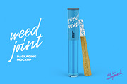 Weed Joint Pre-Roll Packaging Mockup, a Product Mockup by easymock 2 (Thumbnail 1 of 9)