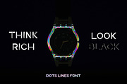 Dots Lines. Display font, 8 styles., a Font by lisa_kalev (Thumbnail 6 of 11)