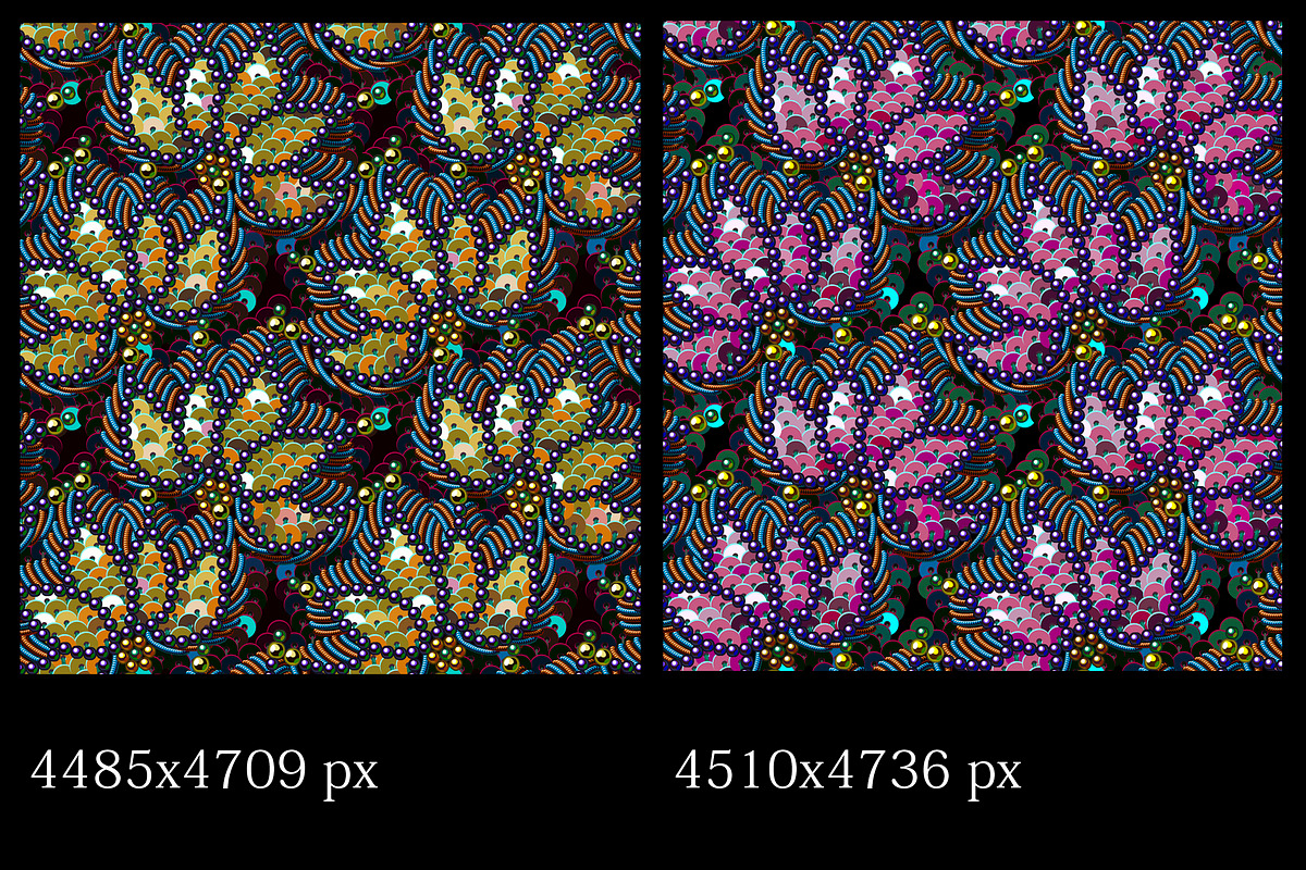 Sequins seamless patterns., a Pattern Graphic by Ajuga (Photo 2 of 5)