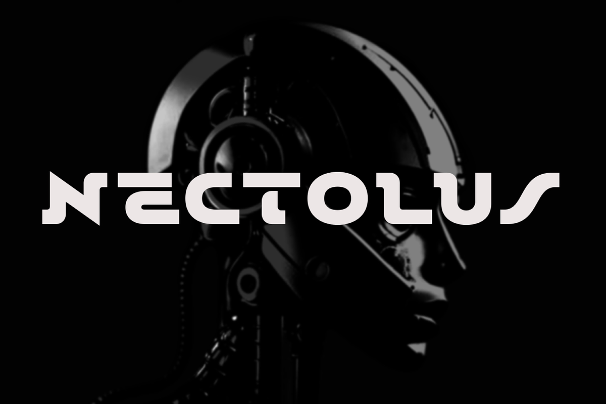 Nectolus - Futuristic Display Font, a Sans Serif Font by Surplus Type Co (Photo 1 of 6)