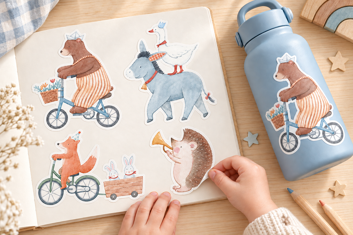 Vintage Circus Watercolor Clipart, an Animal Illustration by Lembrik's Artworks (Photo 3 of 7)