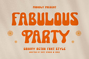 Fabulous Party, a Serif Font by HATFSTUDIO (Thumbnail 1 of 8)
