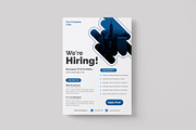 We Are Hiring Flyer Template, a Flyer Template by mrPixelLab (Thumbnail 1 of 2)