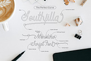 Southfilla-The Perfect Curves Font, a Script Font by azetypestudios.com (Thumbnail 2 of 16)