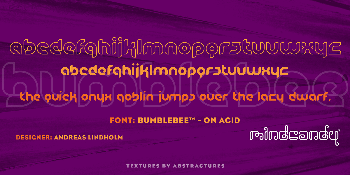 BumbleBee™, a Sans Serif Font by MINDCANDY (Photo 1 of 2)