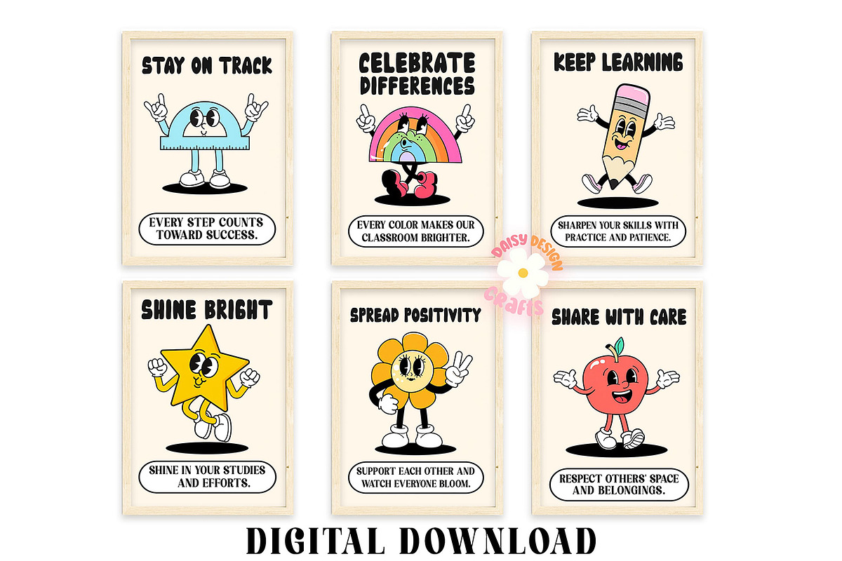 Classroom Posters Mega Bundle Prints, a Graphic by RETROVIBZDESIGNS (Photo 5 of 7)