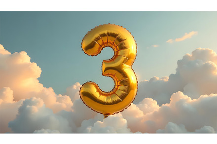 4Kpicture with golden helium balloon, a Wallpaper Graphic by Elen_Art