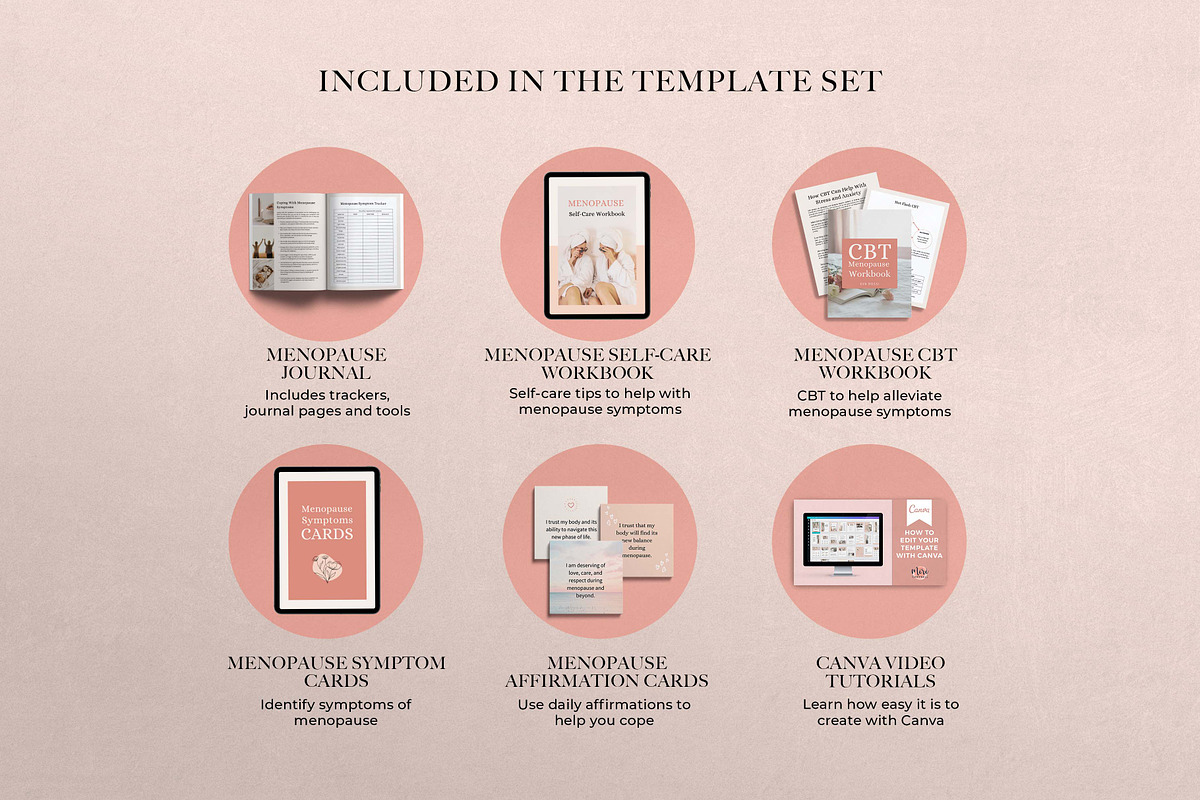 Menopause Toolkit Canva Templates, a Templates & Theme by Miri Campbell (Photo 2 of 10)