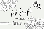 10 Drawing Ink Procreate Brushes, a Brush Add-On by The Pigeon Letters (Thumbnail 8 of 13)