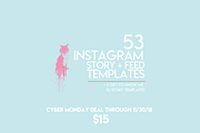 53 Instagram Story + Feed Templates, a Social Media Template by Shamia Casiano Creative (Thumbnail 1 of 5)