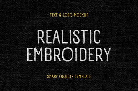 Stitching Embroidery Logo Mockup, a Mockup by Design Squad