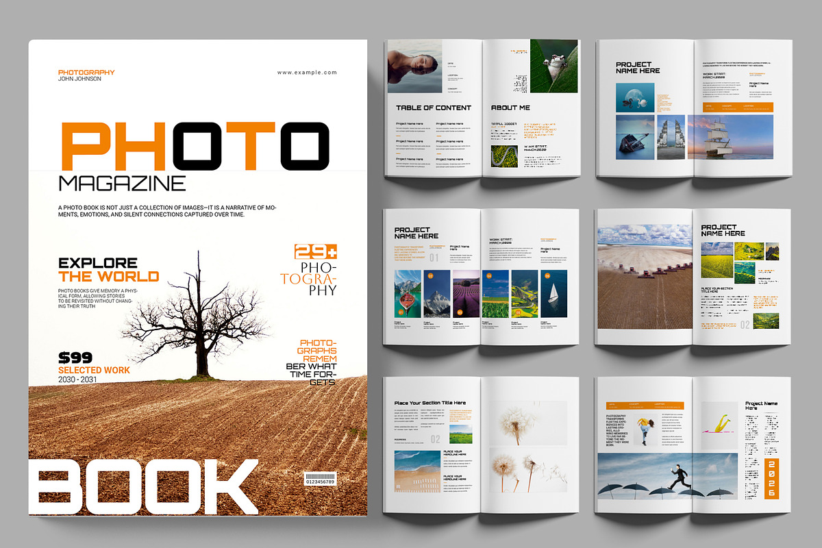 Photo Book Template, a Magazine Template by ContestDesign (Photo 1 of 3)