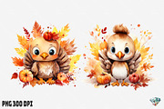 Autumn Turkey Watercolor, an Illustration by Gemstone (Thumbnail 7 of 12)