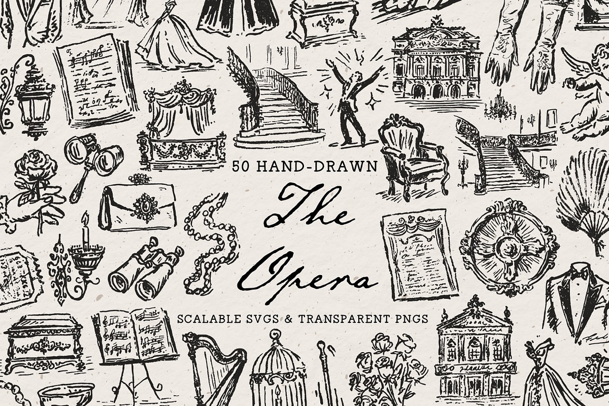 Black Tie Clipart Bundle, Gala Set, an Object Illustration by The October Creative (Photo 5 of 13)