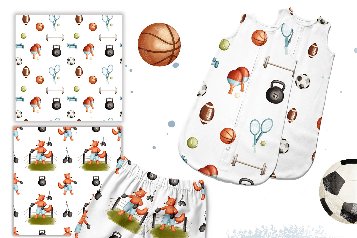 Sports friends. Animal collection, an Animal Illustration by Linerisyart (Photo 4 of 13)