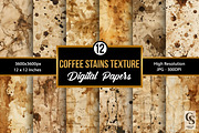 Coffee Stains Texture Background, a Texture Graphic by Creative Store (Thumbnail 1 of 5)