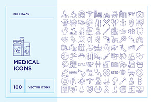 Medical Line Icon Set