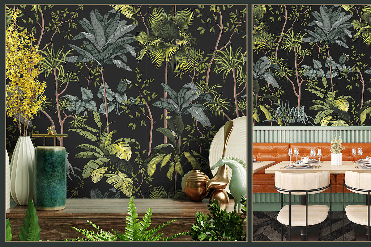Fresco collection Tropical mural, a Wallpaper Graphic by Natalia0307 (Photo 9 of 19)