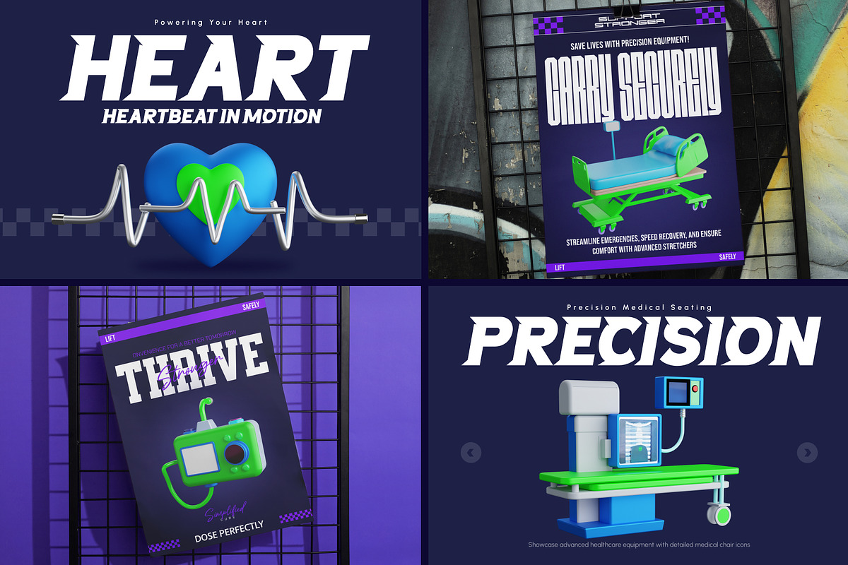 3D Medical Icons Collection, a Duotone Icon by Vectors Market (Photo 4 of 10)