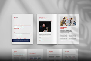 Annual report brochure template, a Brochure Template by Tanmoy Topu