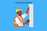 Construction Worker 03 – Vector, a Person Illustration by Studio22 (Thumbnail 2 of 3)