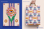 Evil Eyes Graphics Posters Patterns, a Graphic by Youandigraphics (Thumbnail 2 of 15)