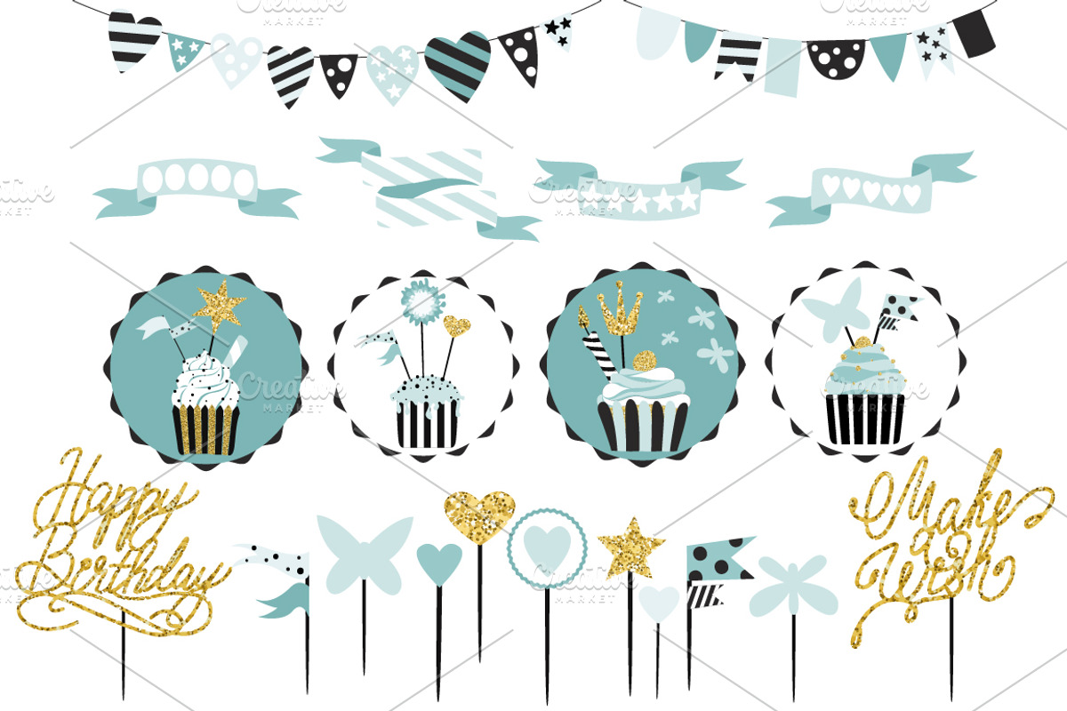 Party cards and flyers big set, a Decorative Illustration by Happiestsim (Photo 13 of 13)