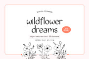 Wildflower Dreams Font & Flowers, a Handwritten Font by Kaya Fonts (Thumbnail 1 of 20)