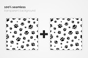 Paw Prints Seamless Patterns, a Pattern Graphic by 3Y_Design (Thumbnail 4 of 7)