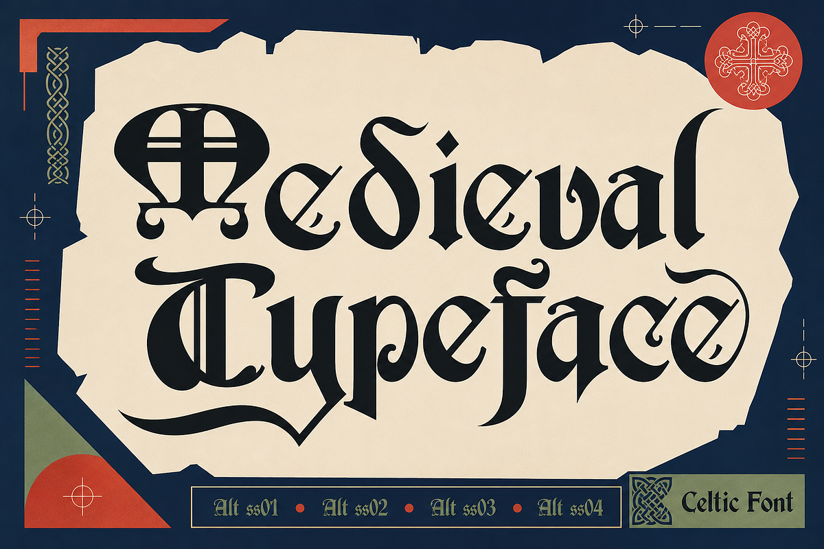 Braewick - Medieval Display Font, a Serif Font by PaperMoon (Photo 6 of 14)