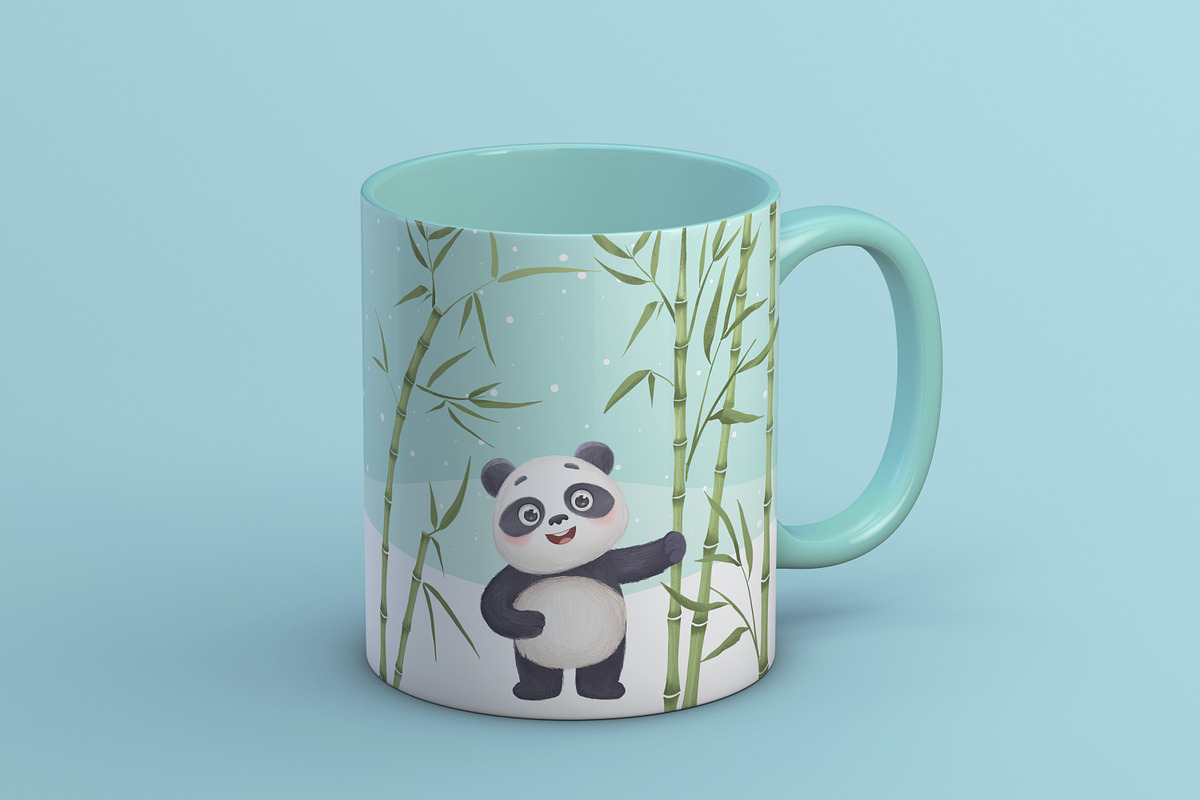 Cute Panda Clipart Set, an Illustration by LikaYu (Photo 7 of 8)