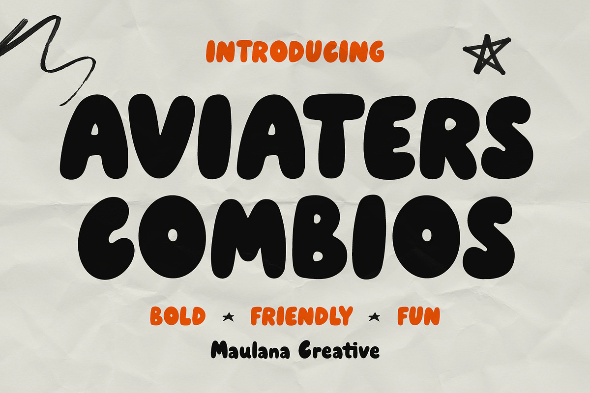 Aviaters Combios Bold Friendly Font, a Sans Serif Font by Maulana Creative (Photo 1 of 7)