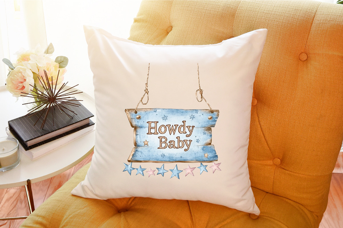 Cowboy Blue Baby Shower Clipart, an Illustration by Sublimation Artist (Photo 5 of 6)