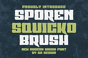 Sporen Squicko Brush, a Handwritten Font by QR Design Studio (Thumbnail 1 of 8)