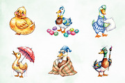Quirky Duck Sublimation Clipart, an Illustration by Creative Art (Thumbnail 6 of 9)