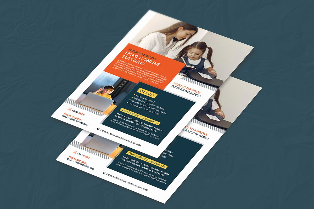 Tutoring Service Flyer, a Flyer Template by retrographix (Photo 4 of 5)