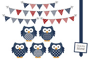 Premium Owl Vectors & Digital Papers, an Animal Illustration by Amanda Ilkov (Thumbnail 2 of 3)