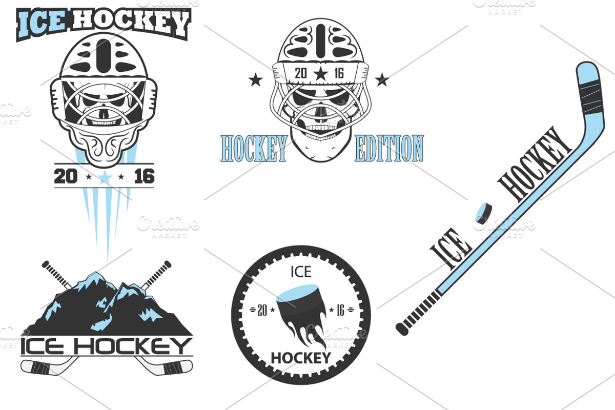 Hockey team Logos. (great set!), a Sport Illustration by pashigorov (Photo 1 of 15)