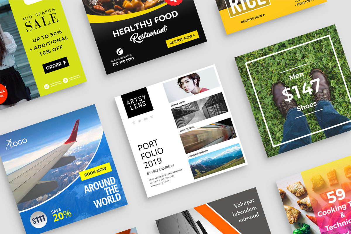 140+ Instagram Templates | 50% Off, a Social Media Template by Studio Siv (Photo 11 of 12)